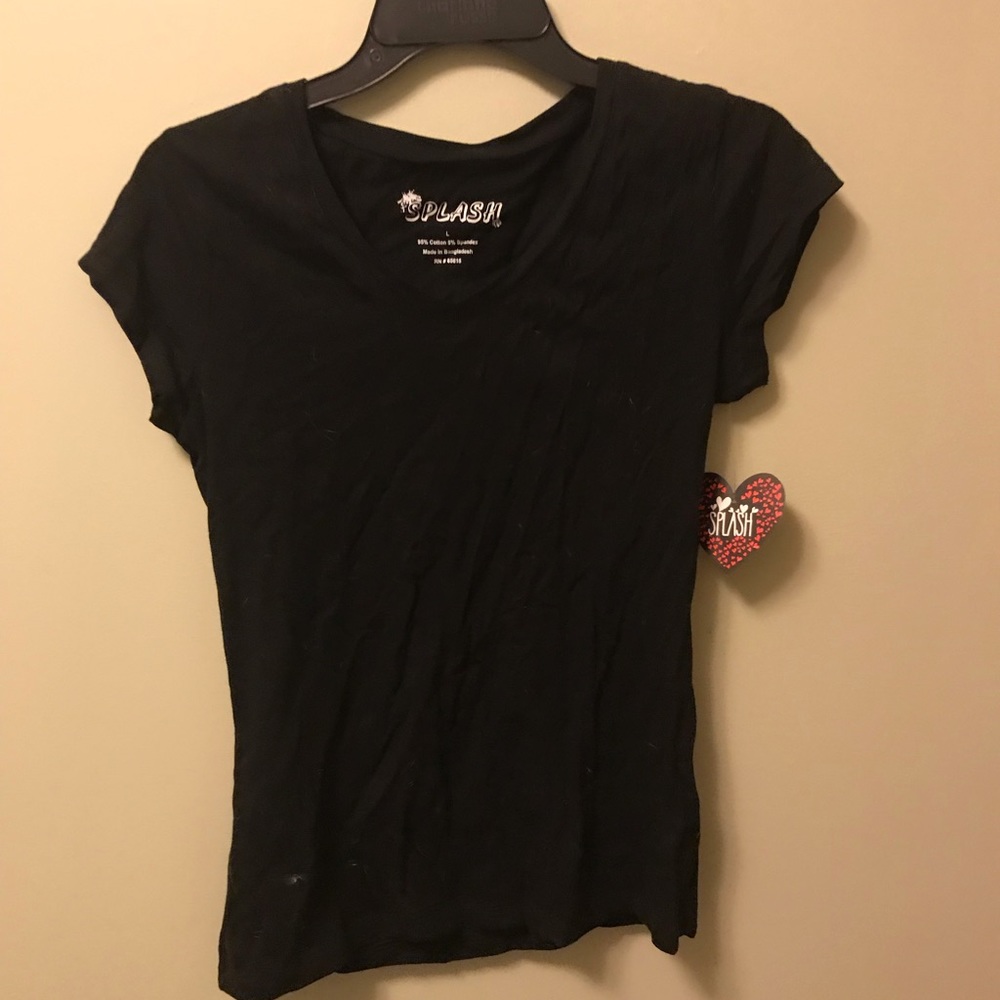 Black V-neck